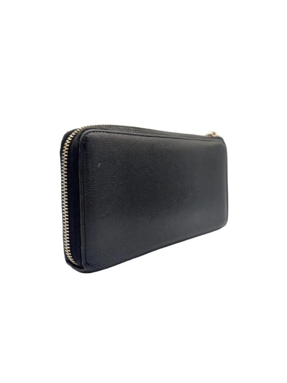 Louis Vuitton Portefeuille Comet Parnassea Leather Black L-Shaped Zipper Wallet